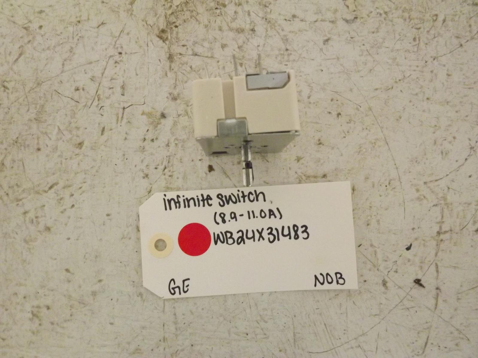 GE Range WB24X31483 Infinite Switch (8.9 - 11.0A) NOB GE Range WB24X31483 Infinite Switch (8.9 - 11.0A) NOB